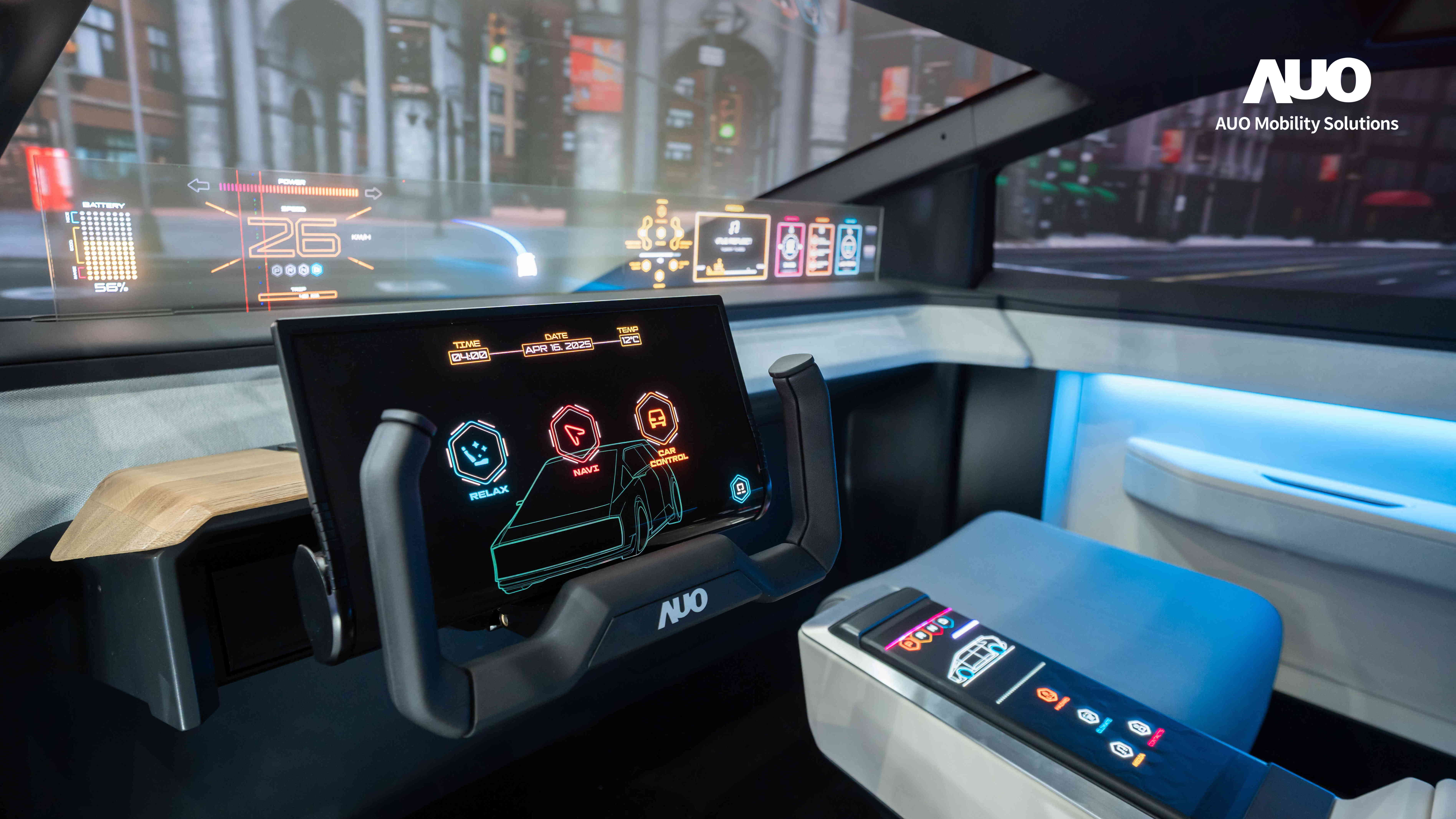 友達智慧移動致力於提供創新智慧車艙解決方案，透過顯示技術、運算平台與車聯網核心應用，打造沉浸、智慧且永續的座艙體驗與延伸智慧移動服務，滿足全球OEM客戶與使用者的多元需求